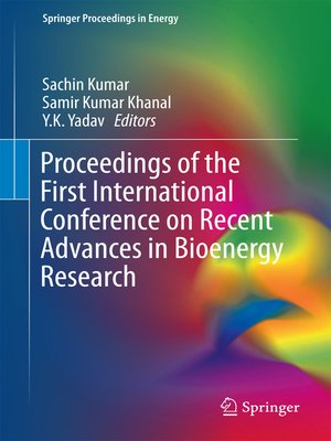 cover image of Proceedings of the First International Conference on Recent Advances in Bioenergy Research